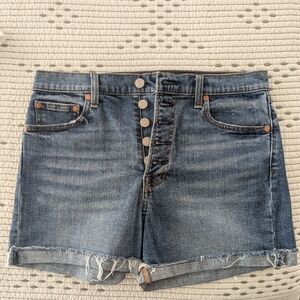 Gap High-Rise Button Fly Denim shorts